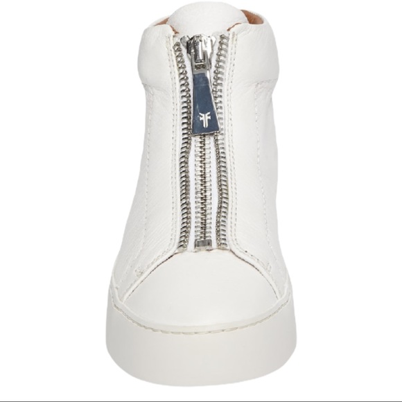 NEW Frye Lena Zip High Italian Leather Sneaker - Picture 6 of 16